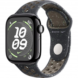 Apple Watch Series 10 42mm (GPS) Jet Black Aluminium Case with Midnight Sky Nike Sport Band - M/L (MYJQ3, MWWX3)