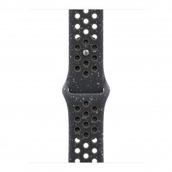 Apple Watch Series 10 42mm (GPS) Jet Black Aluminium Case with Midnight Sky Nike Sport Band - M/L (MYJQ3, MWWX3)