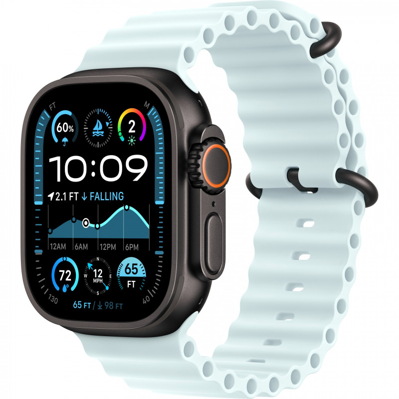 Apple Watch Ultra 2 (2024) 49mm (GPS+LTE) Black Titanium Case with Ice Blue Ocean Band (MYP83, MYTC3) Apple Watch Ultra 2 (2024) 49mm (GPS+LTE) Black Titanium Case with Ice Blue Ocean Band (MYP83, MYTC3)