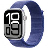 Apple Watch Series 10 46mm (GPS) Silver Aluminium Case with Ultramarine Sport Loop (MXL73, MWX03)