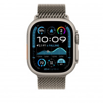 Титановый ремешок Apple для Apple Watch 49mm Milanese Loop Natural Titanium - Size L (MXKE3)