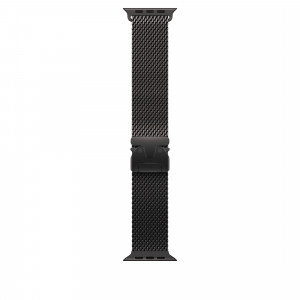 Титановый ремешок Apple для Apple Watch 49mm Milanese Loop Black Titanium - Size L (MXKH3)