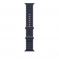 Ocean Band для Apple Watch 49mm Navy Ocean Band - Natural Titanium Finish (MXTH3)