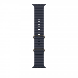 Ocean Band для Apple Watch 49mm Navy Ocean Band - Natural Titanium Finish (MXTH3)