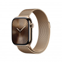 Стальной ремешок Apple для Apple Watch 42mm Milanese Loop Gold (MXMN3)