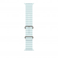 Ремінець Ocean Band для Apple Watch 49mm Ice Blue Ocean Band - Natural Titanium Finish (MXTF3)