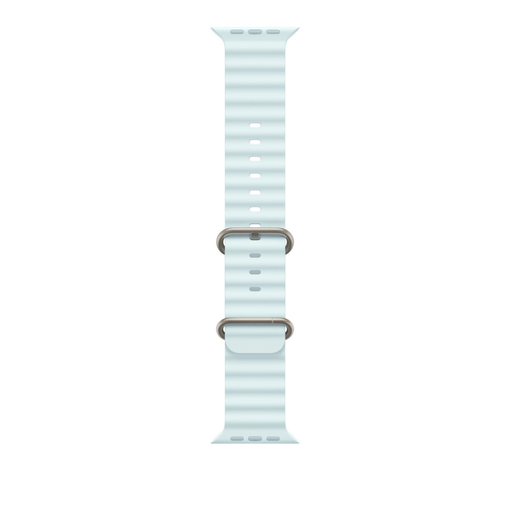 Ремешок Ocean Band для Apple Watch 49mm Ice Blue Ocean Band - Natural Titanium Finish (MXTF3) Ремешок Ocean Band для Apple Watch 49mm Ice Blue Ocean Band - Natural Titanium Finish (MXTF3)