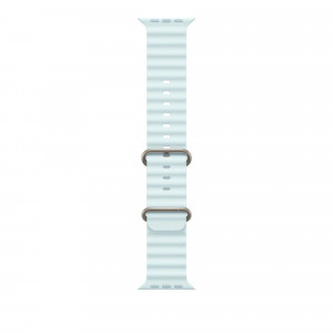 Ремінець Ocean Band для Apple Watch 49mm Ice Blue Ocean Band - Natural Titanium Finish (MXTF3)