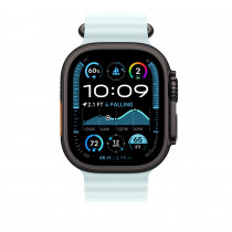 Ремінець Ocean Band для Apple Watch 49mm Ice Blue Ocean Band - Black Titanium Finish (MYP83)