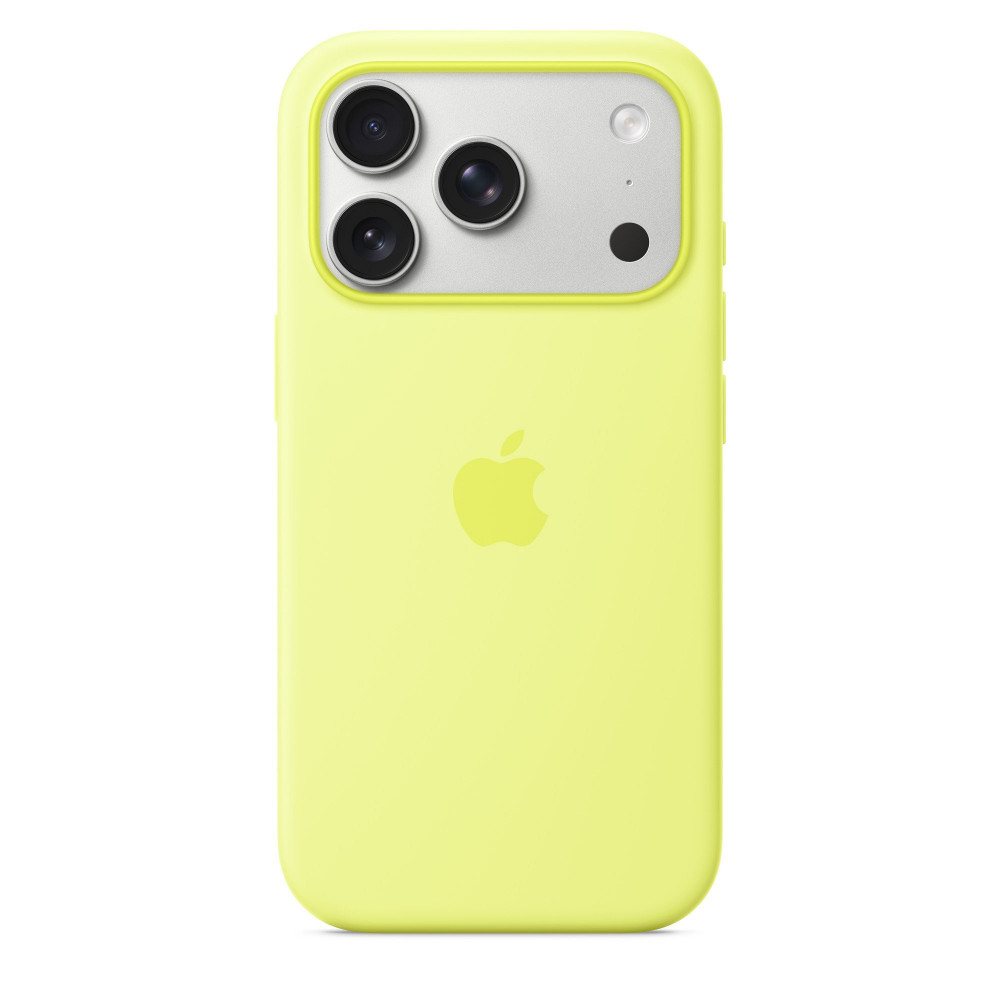 Чехол Apple iPhone 17 Pro Silicone Case with MagSafe Neon Yellow (MGFF4) Чехол Apple iPhone 17 Pro Silicone Case with MagSafe Neon Yellow (MGFF4)