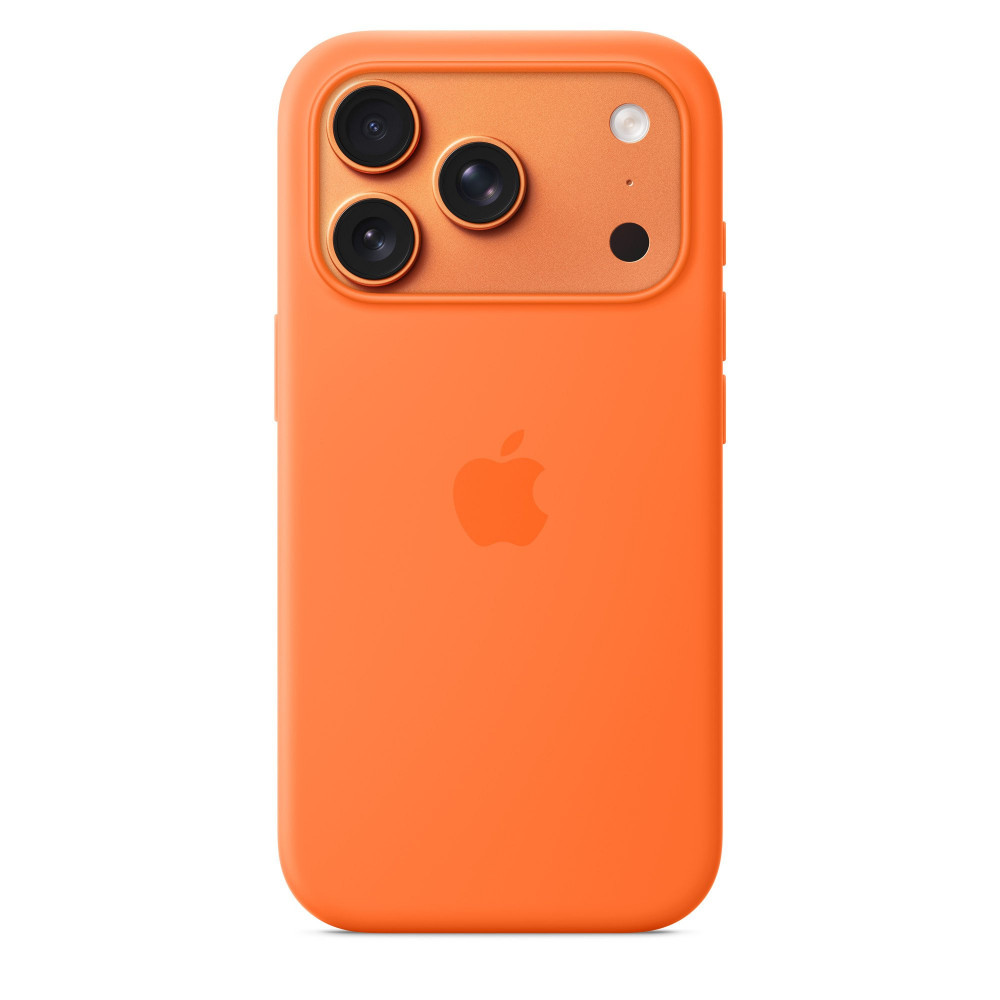 Чехол Apple iPhone 17 Pro Silicone Case with MagSafe Orange (MGFE4) Чехол Apple iPhone 17 Pro Silicone Case with MagSafe Orange (MGFE4)