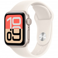 Apple Watch SE 3 40mm (GPS) Starlight Aluminium Case with Starlight Sport Band - S/M (MEH34)