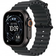 Apple Watch Ultra 3 49mm (GPS+LTE) Black Titanium Case with Black Ocean Band (MF0J4)