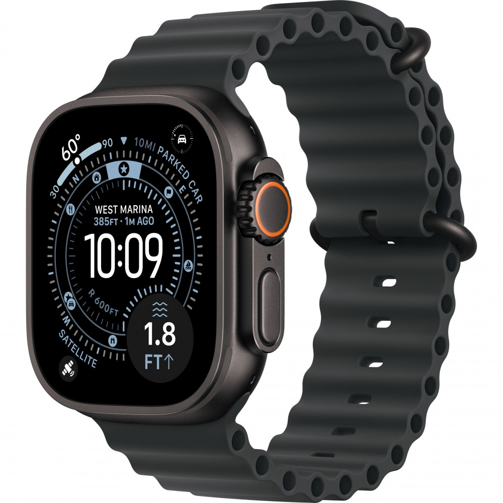 Apple Watch Ultra 3 49mm (GPS+LTE) Black Titanium Case with Black Ocean Band (MF0J4) Apple Watch Ultra 3 49mm (GPS+LTE) Black Titanium Case with Black Ocean Band (MF0J4)