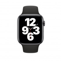 Ремешок для Apple Watch 42/44/45/49mm Sport Band Black - Size S/M (MXM23)