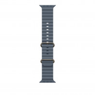 Ремешок Ocean Band для Apple Watch 49mm Anchor Blue Ocean Band - Natural Titanium Finish (MGCC4)