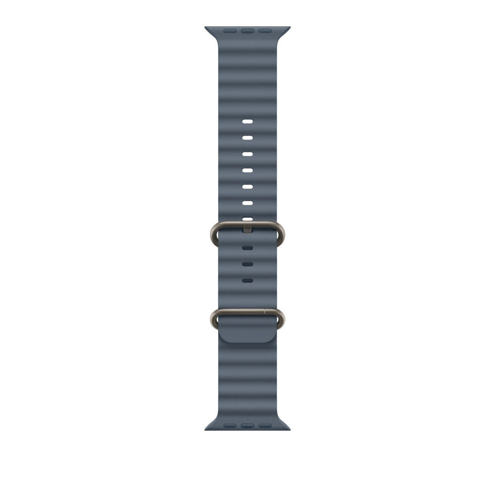 Ремешок Ocean Band для Apple Watch 49mm Anchor Blue Ocean Band - Natural Titanium Finish (MGCC4) Ремешок Ocean Band для Apple Watch 49mm Anchor Blue Ocean Band - Natural Titanium Finish (MGCC4)