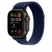 Ремешок Trail Loop для Apple Watch 49mm Blue Trail Loop (M/L) - Black Titanium Finish (MYQ83)